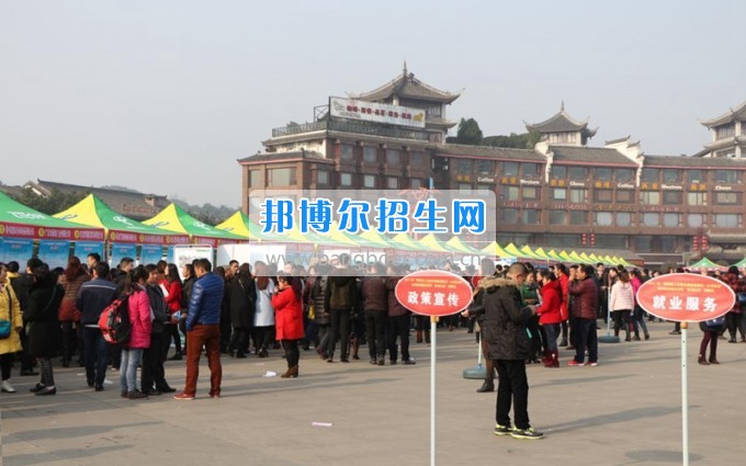 四川省樂(lè)山市第一職業(yè)高級(jí)中學(xué)參加“春風(fēng)行動(dòng)”招聘會(huì)