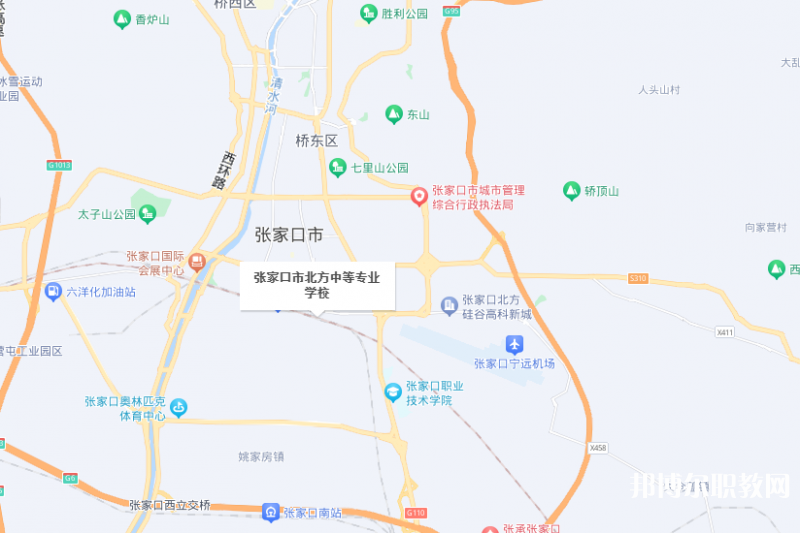 張家口市北方中等專業(yè)學(xué)校地址，乘車路線