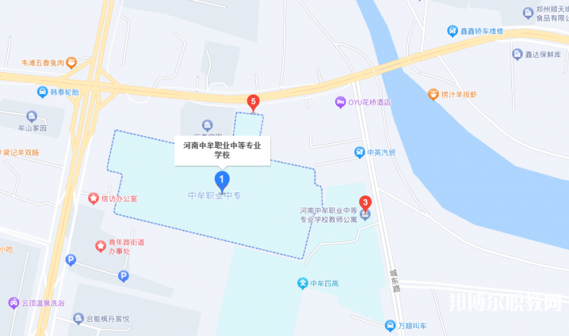 中牟縣職業(yè)中等專業(yè)學(xué)校地址，乘車路線