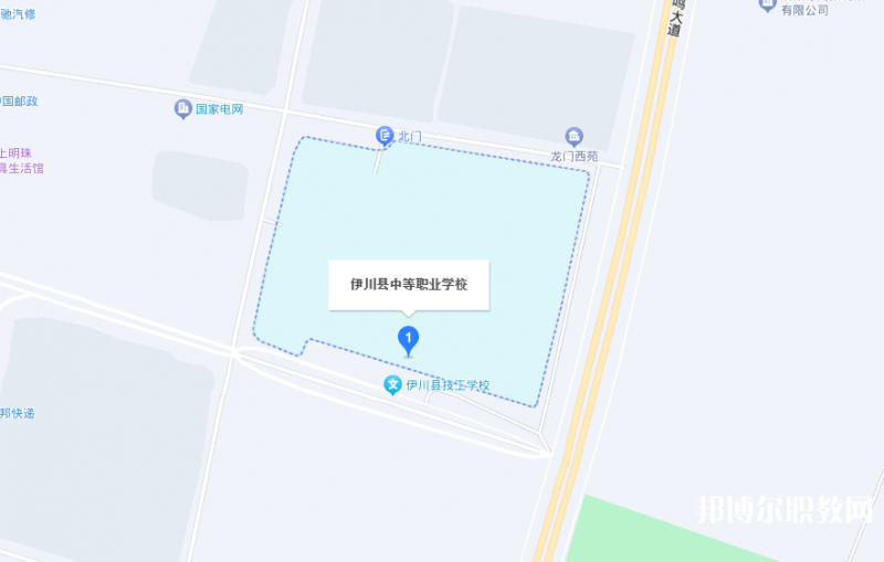 伊川縣中等職業(yè)學(xué)校地址，乘車(chē)路線(xiàn)