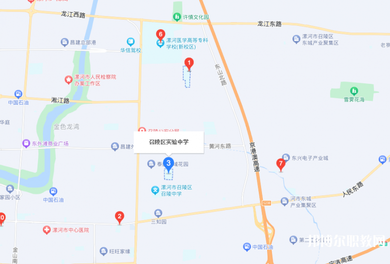 漯河市召陵區(qū)中等專業(yè)學(xué)校地址，乘車路線