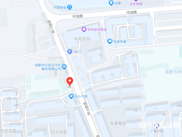 天府成人中等專業(yè)學校地址，乘車路線 