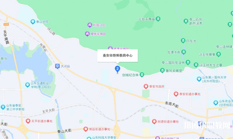 泰安市特殊教育中心地址，乘車路線