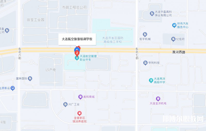 大連航空管理中等職業(yè)技術(shù)學(xué)校地址，乘車路線