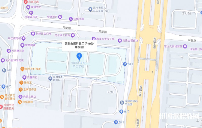 深圳市深科技工學(xué)校地址，乘車路線