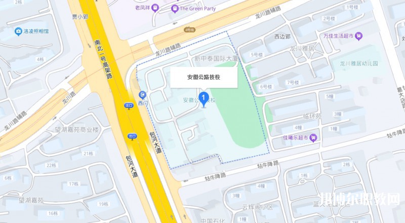 安徽省公路工程技工學(xué)校地址，乘車路線